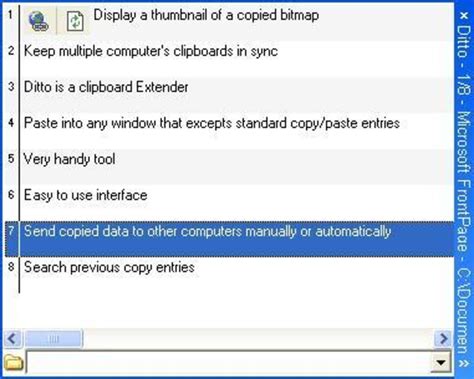 Ditto is an extension to the standard windows clipboard. . Ditto download